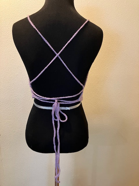 Blue And Cream Top Large