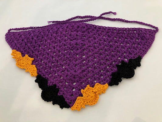 Halloween Bat Bandana Purple