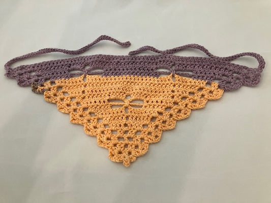 Dragonfly Bandana Purple Orange