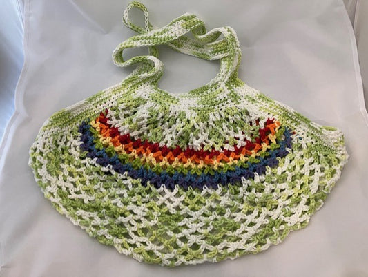 Key Lime Rainbow Mesh Bag